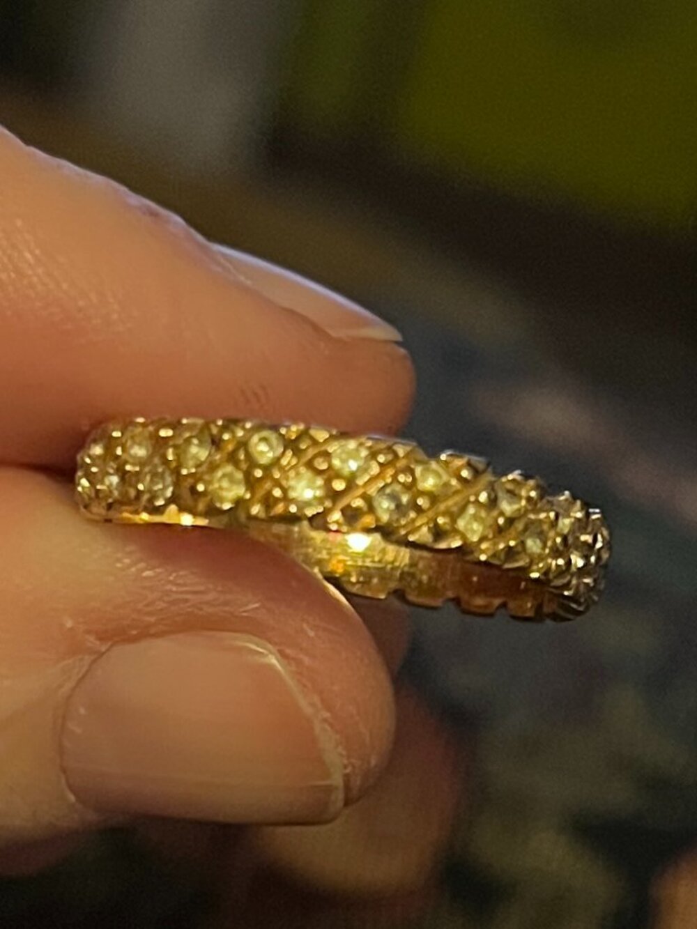 Vintage 18K HGE Ring